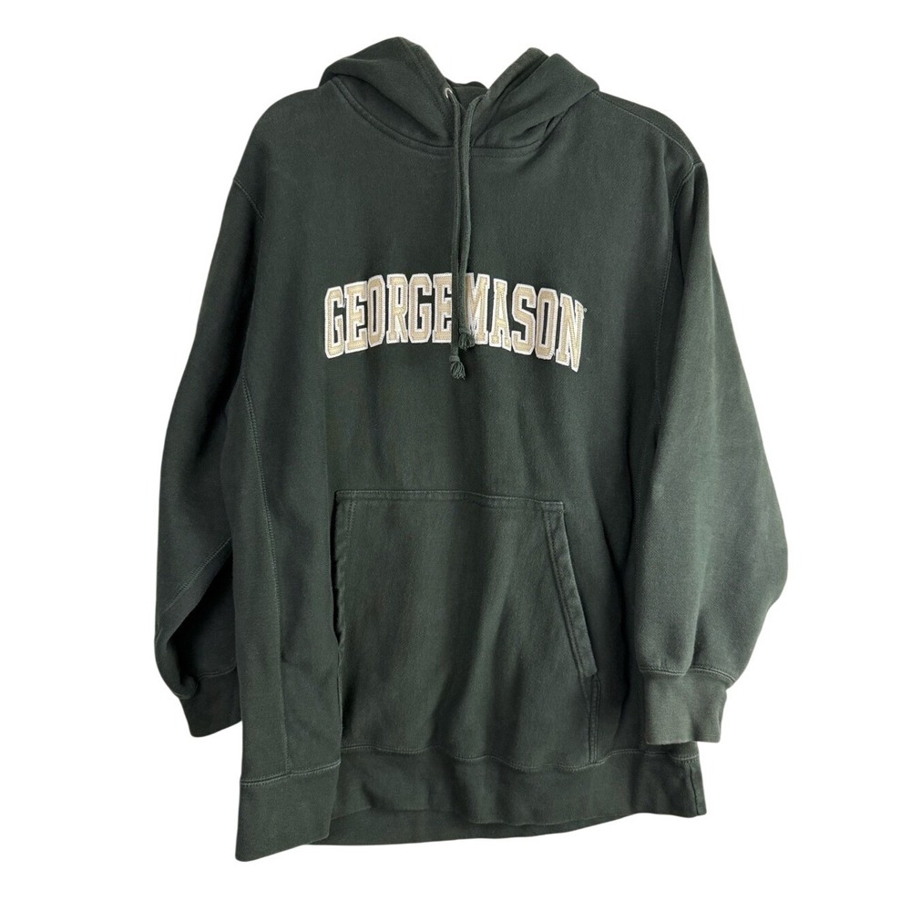 GMU George Mason Patriots Oversized Hoodie Green Gold College Gameday XL